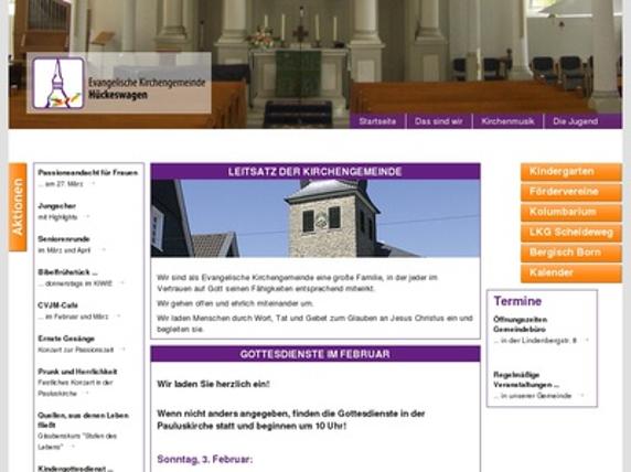 Homepage Ev. Kirchegemeinde Hückeswagen
